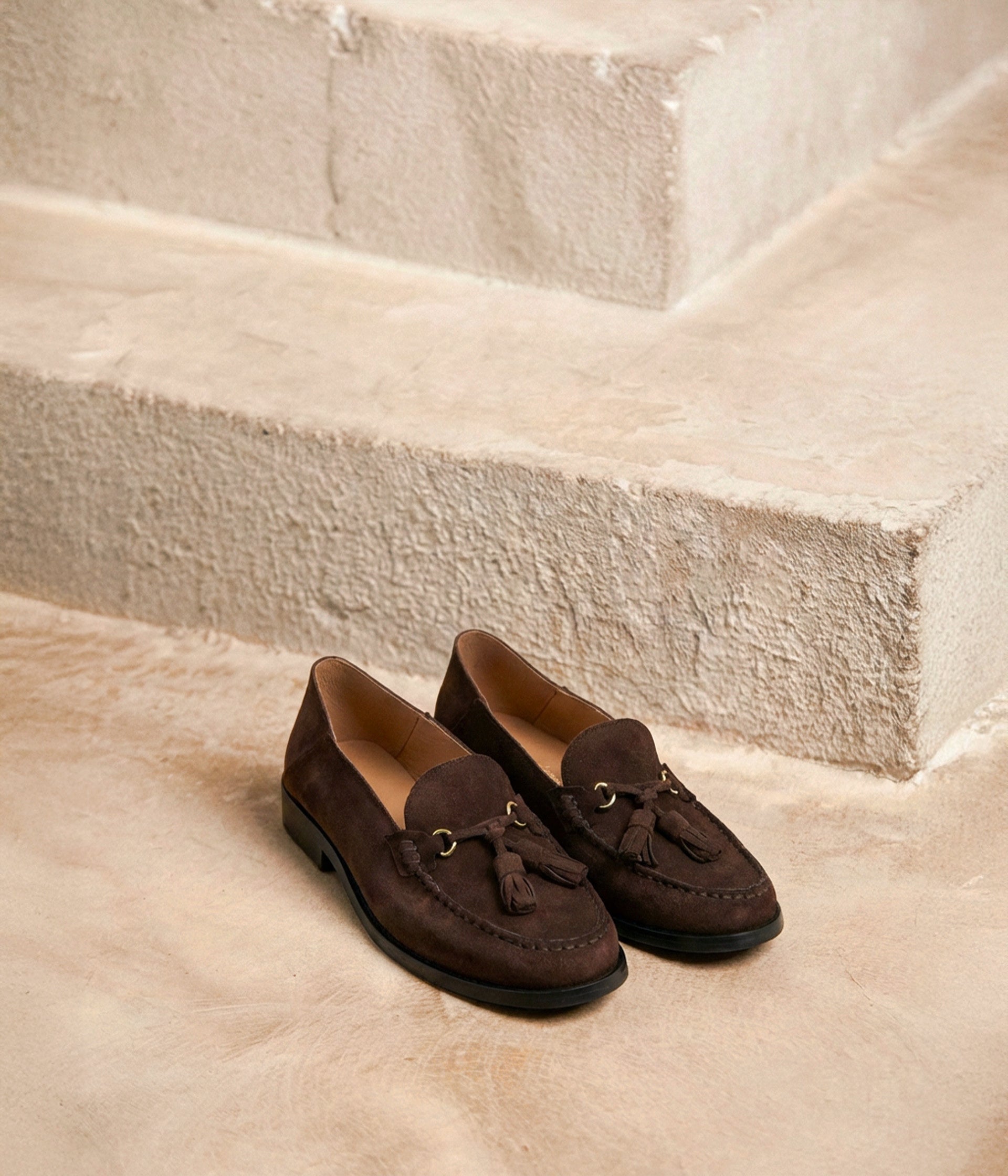 Mocassins velours chocolat Joris