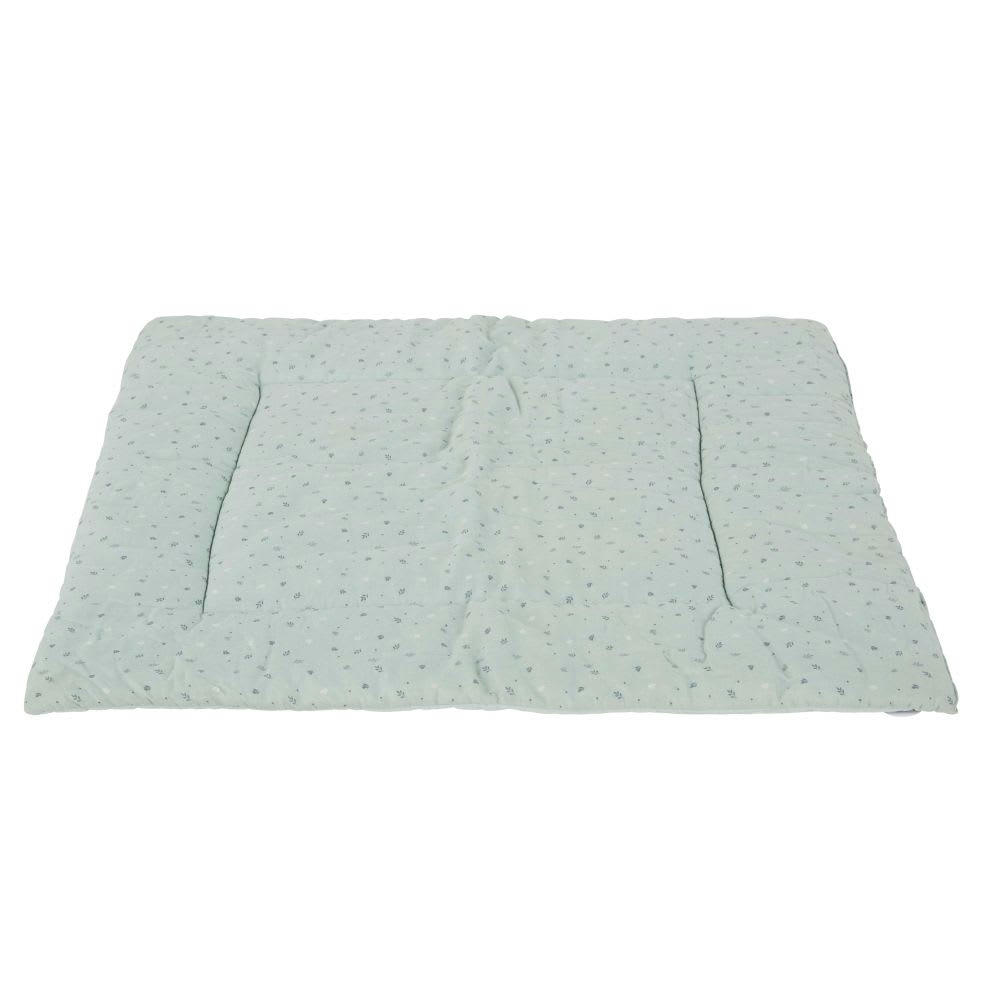 OULANKA - Tapis bébé Montessori vert d'eau et vert de gris