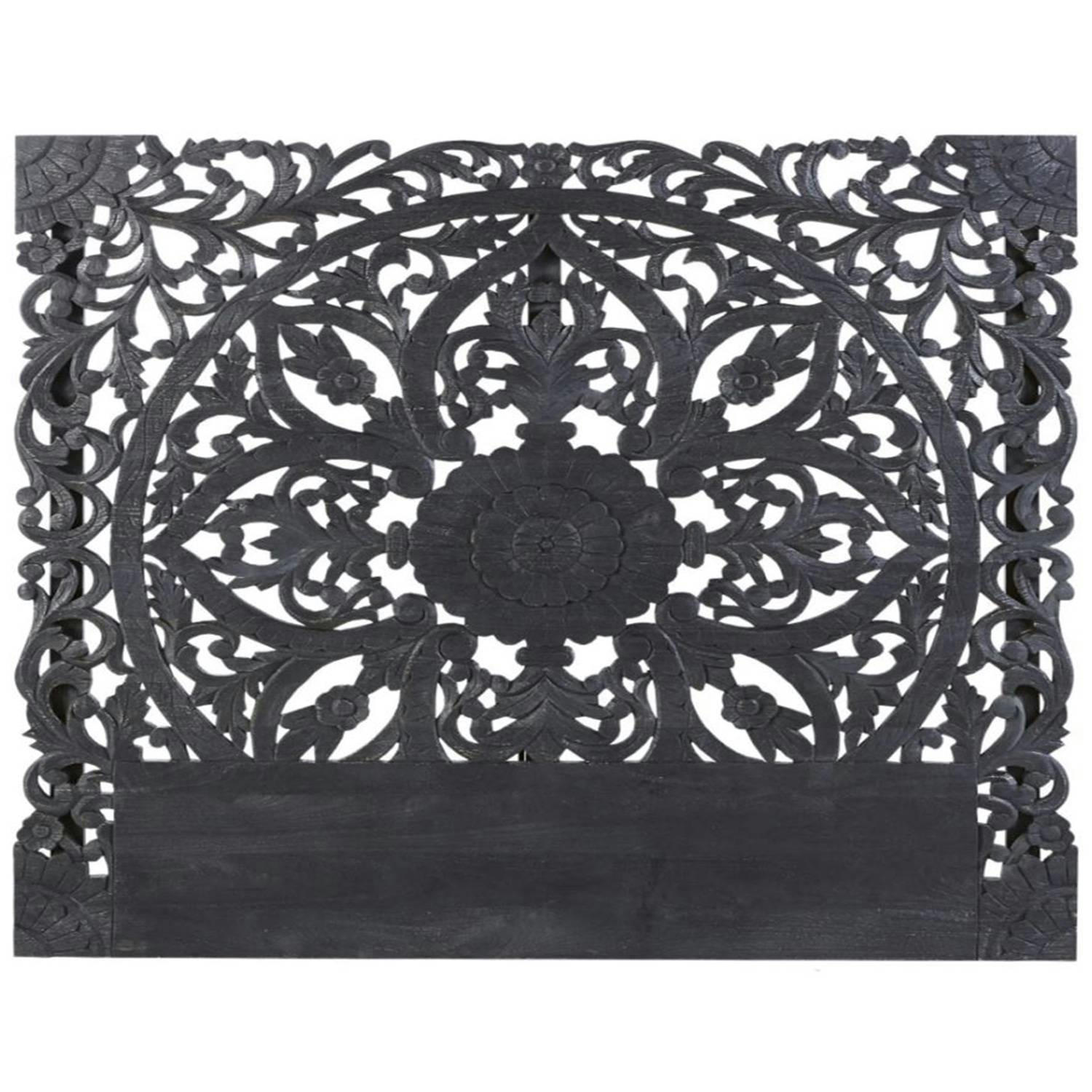 SERENA - Tête de lit 180cm bois noir