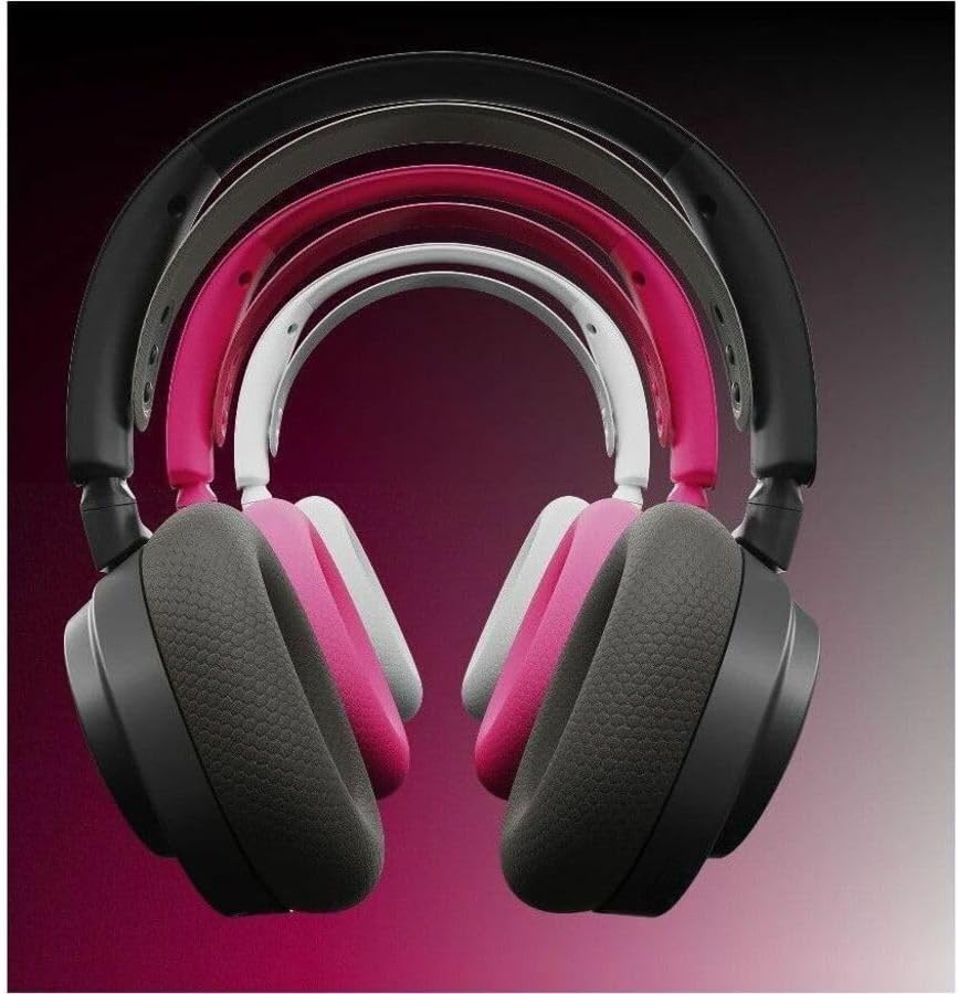 SteelSeries Arctis Nova 7 Wireless Gen 2 Gaming Headset - Real-Time App Control, 50+ HR Play, Neodymium Drivers, Mix 2.4GHz/Bluetooth, PC, PS5, PS4, Switch 1/2, Mobile - Magenta