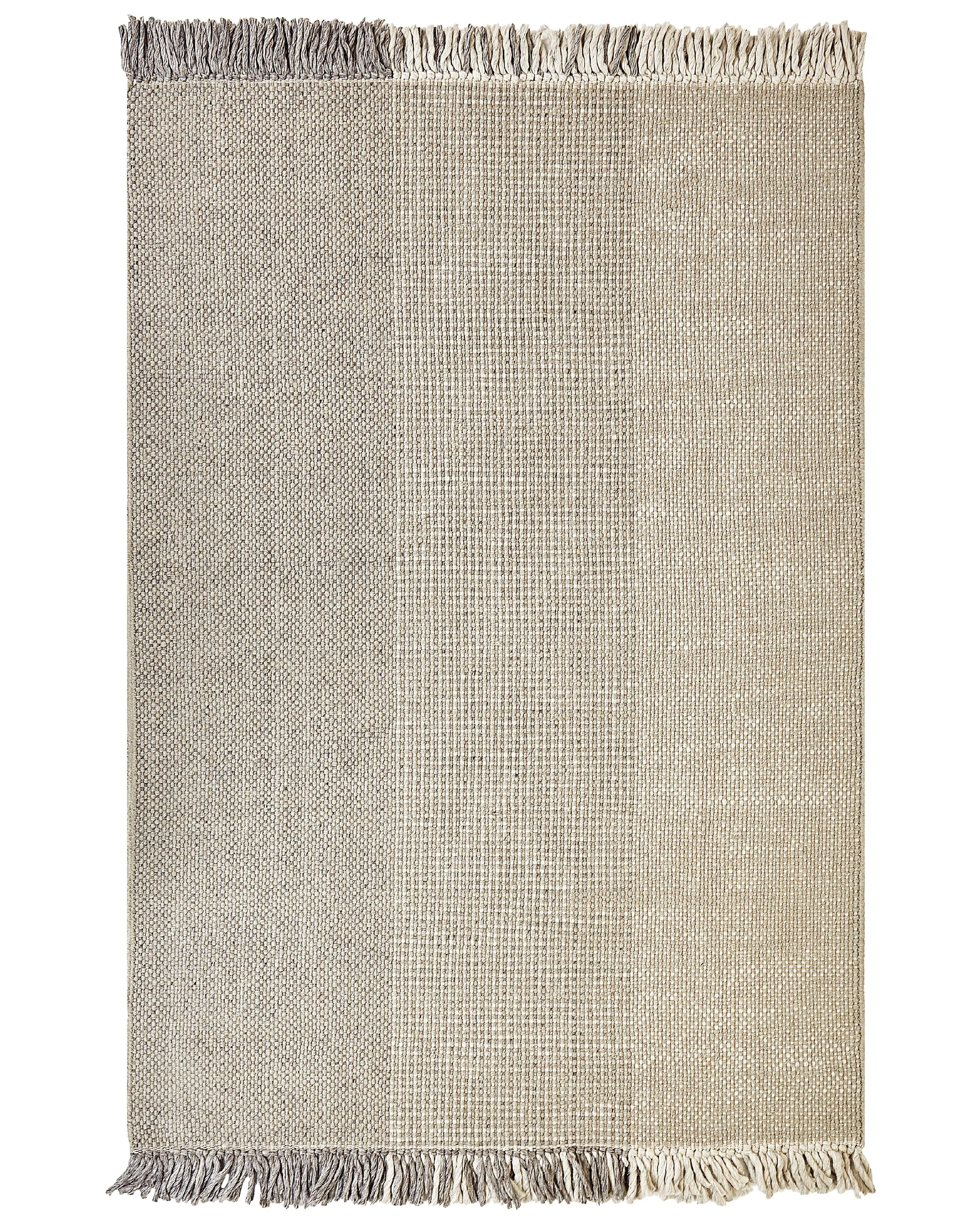 Rug TEKELER Grey 140 x 200 cm Wool