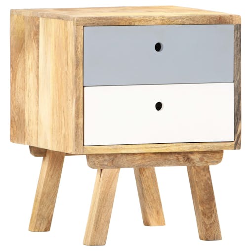 NNEVL Bedside Cabinet 40x35x50 cm Solid Mango Wood