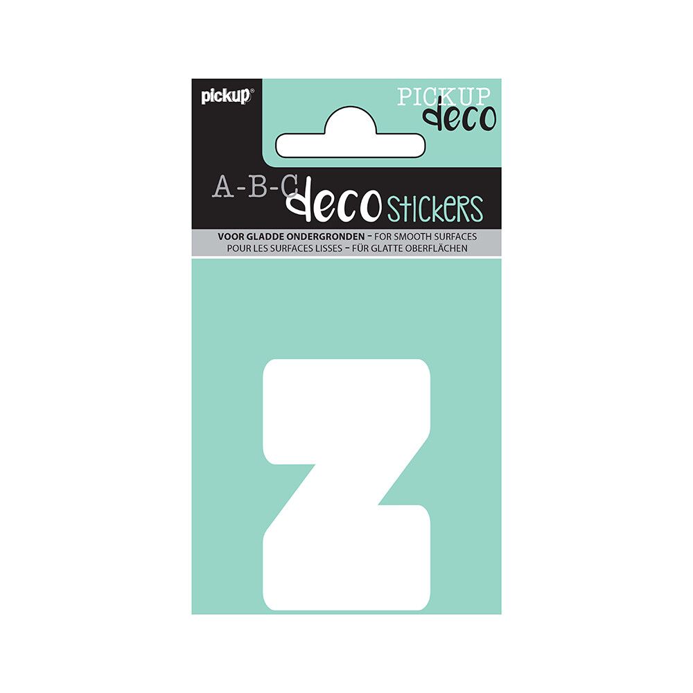 BOKSTAVER PICKUP Z ABC DECO ANNA 60 MM Z HVIT