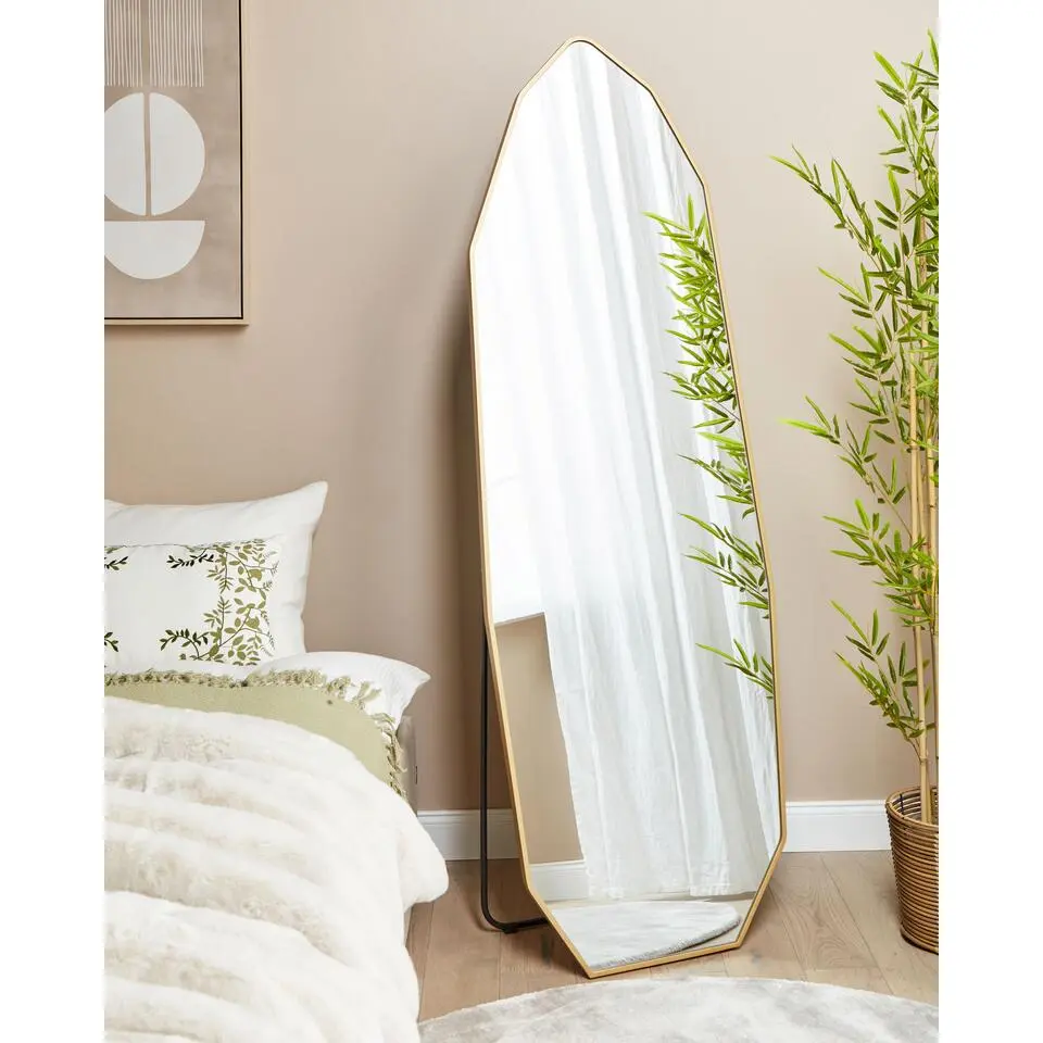 TARTAS - Staande spiegel - Goud - 49 x 165 cm - Aluminium