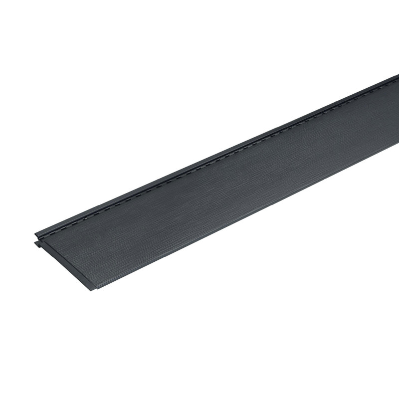 Lambris extérieur anthracite en PVC 240 x 18,5 x 0,6 cm 6 pièces DUMACLIN