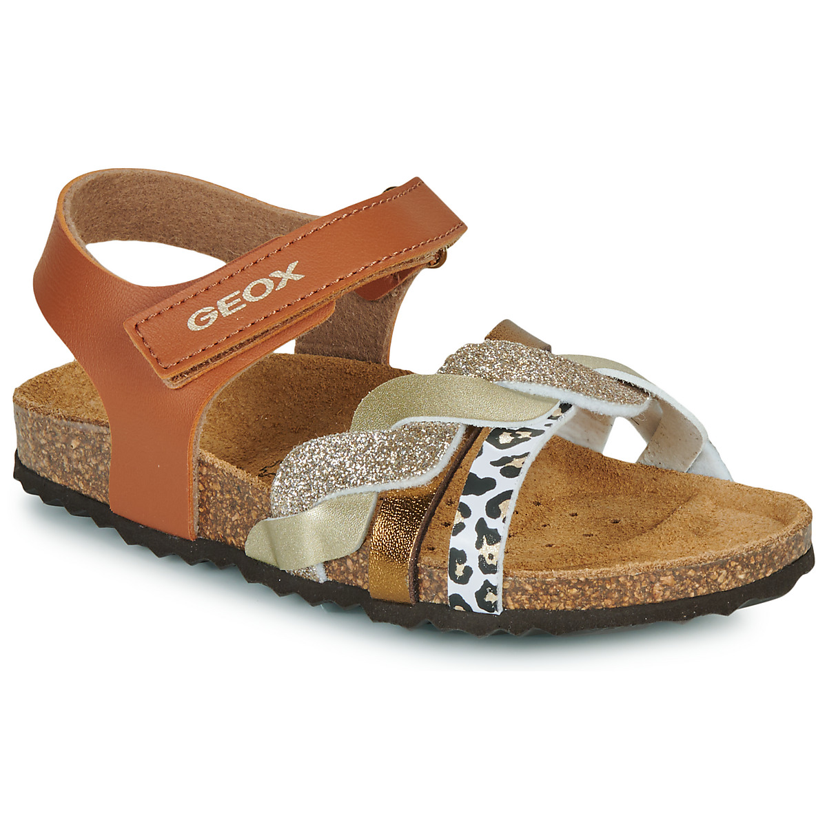 Geox - J ADRIEL GIRL - Brown / Gold