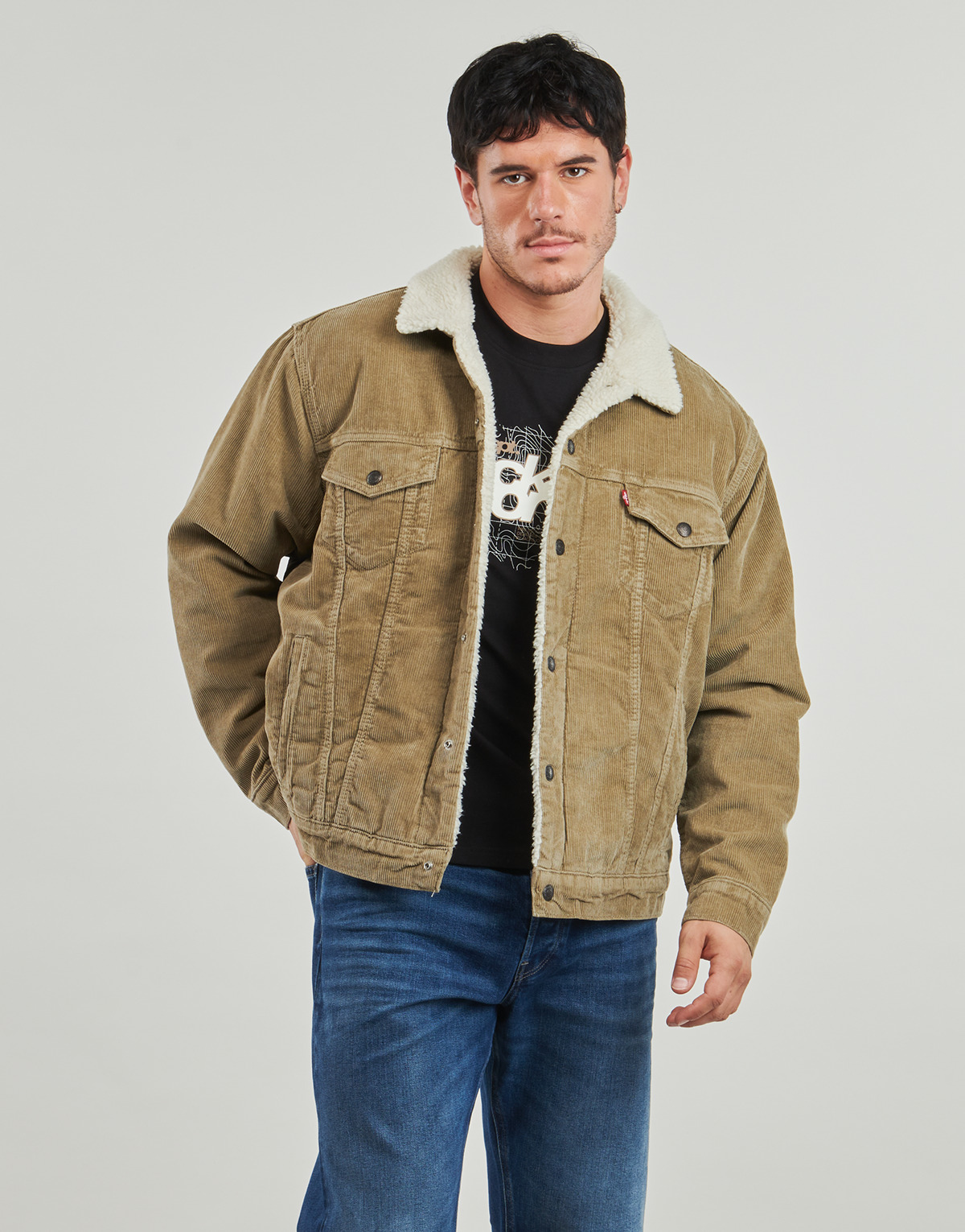 Levi's - RELAXED FIT SHERPA TRKR - Beige