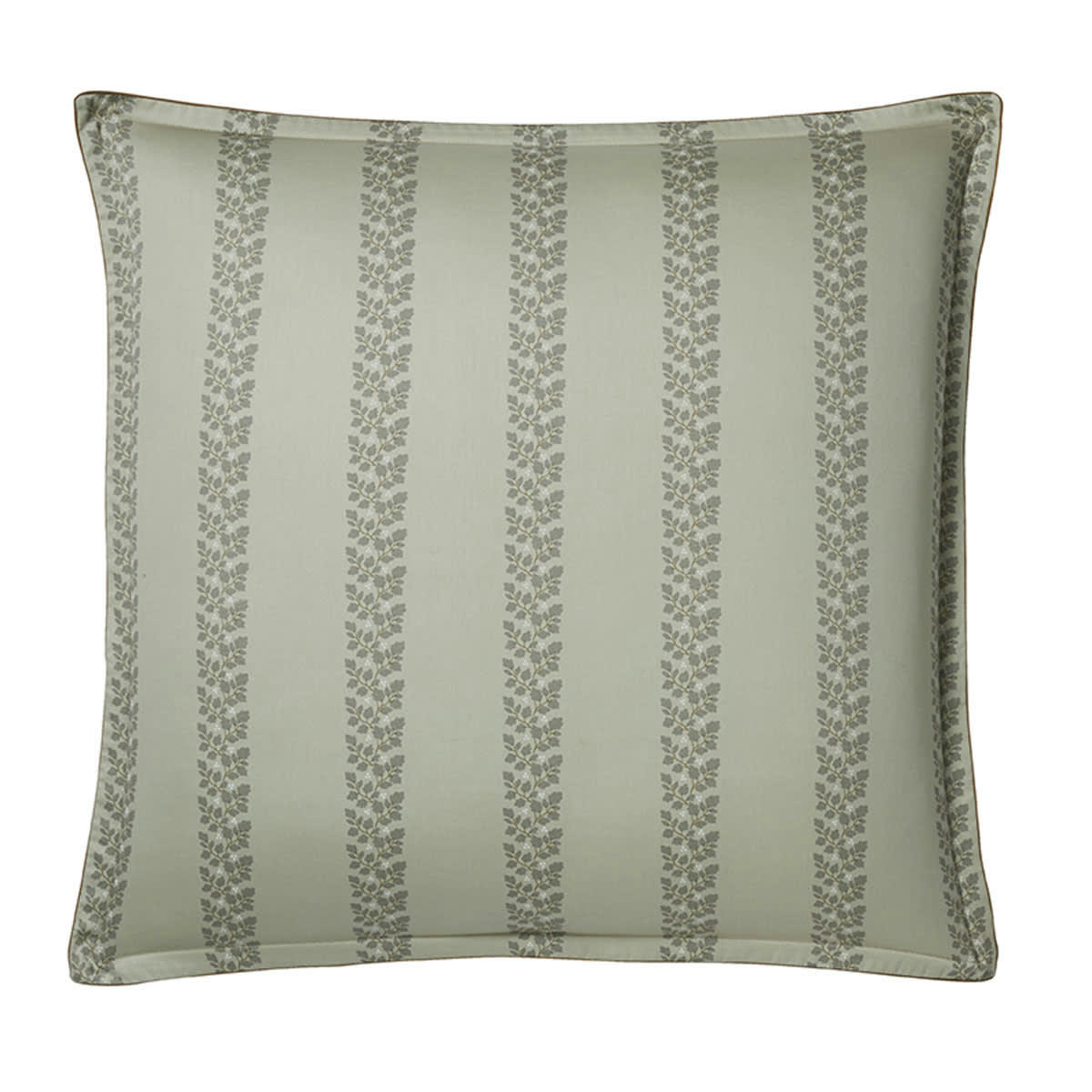 BEL AMI - Taie d'oreiller en satin de coton bio kaki 65x65