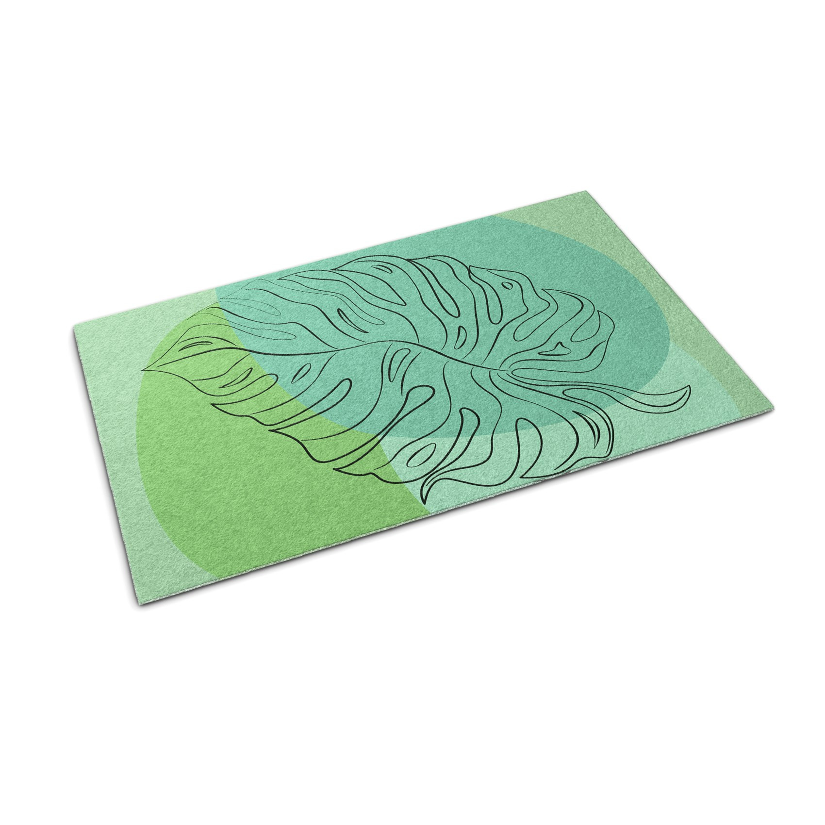 Wycieraczka zewnętrzna 60x40 Monstera Liście pod drzwi domowe Tulup