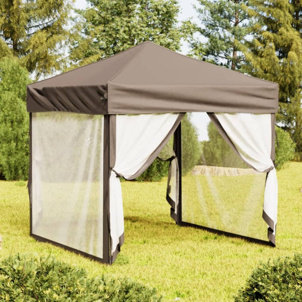 Namiot imprezowy Taupe 2 x 2 m Tkanina vidaXL