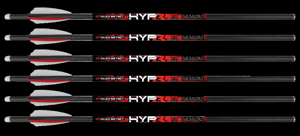 Killer Instinct Hypr™ Crossbow Bolts, 20-in, 6-pk