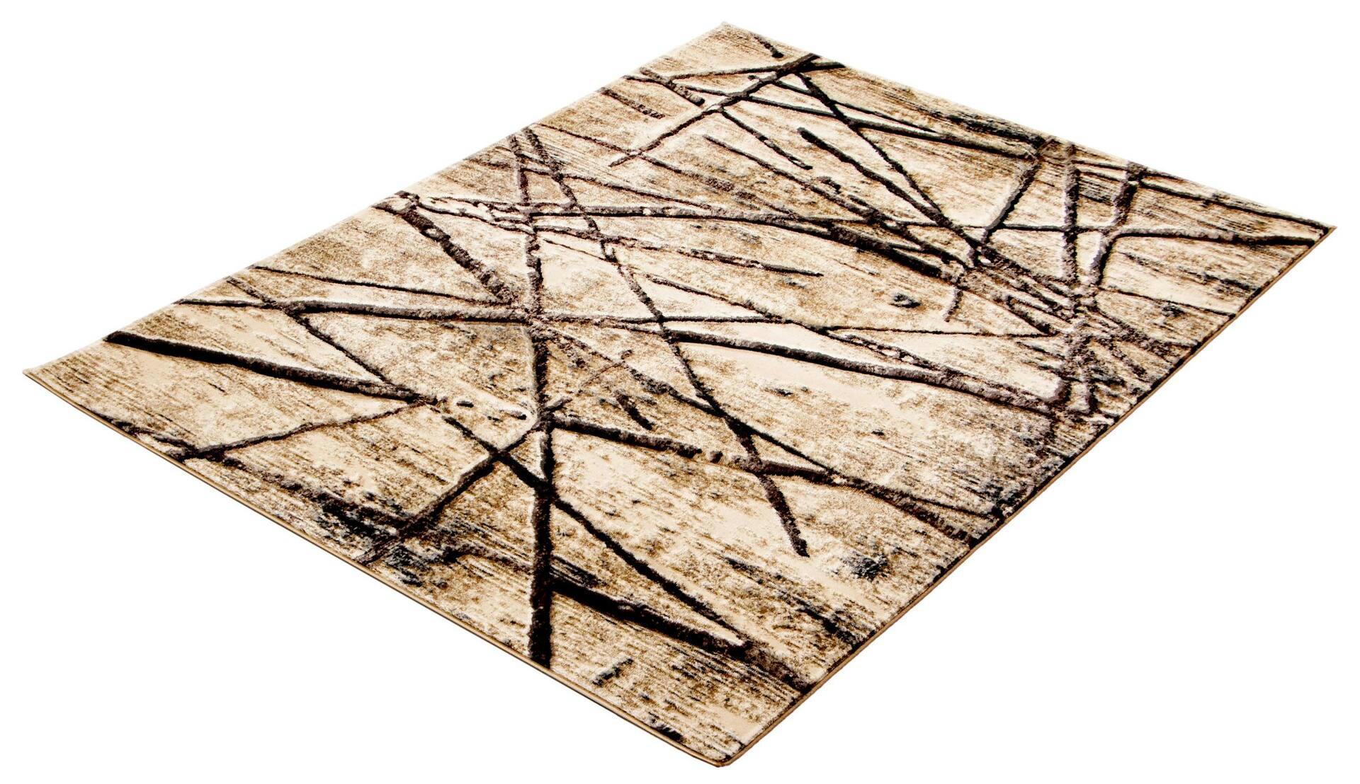 ECARPET Ceyla Indoor Area Rug, Chocolate/Gold, Assorted Sizes