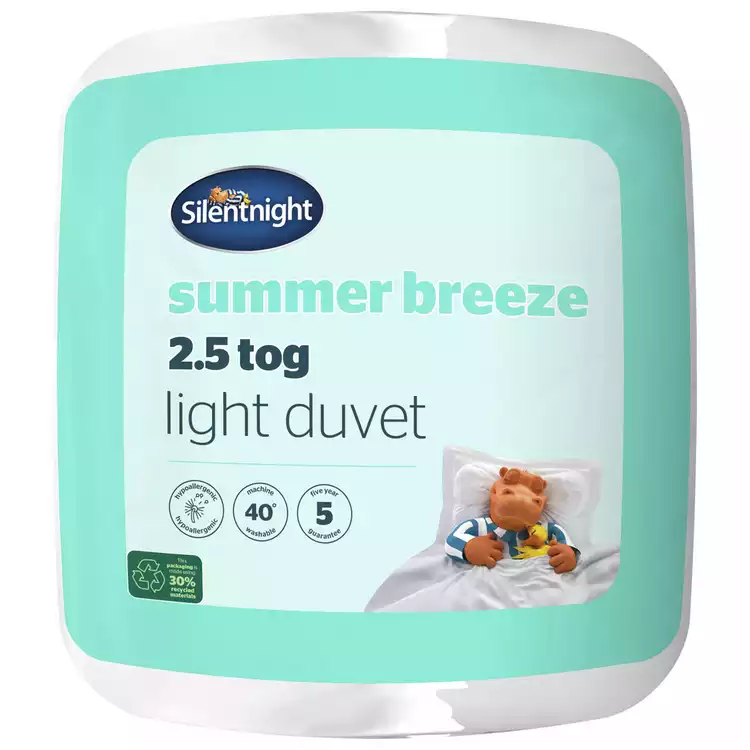Silentnight Summer Breeze 2.5 Tog Duvet - Single
