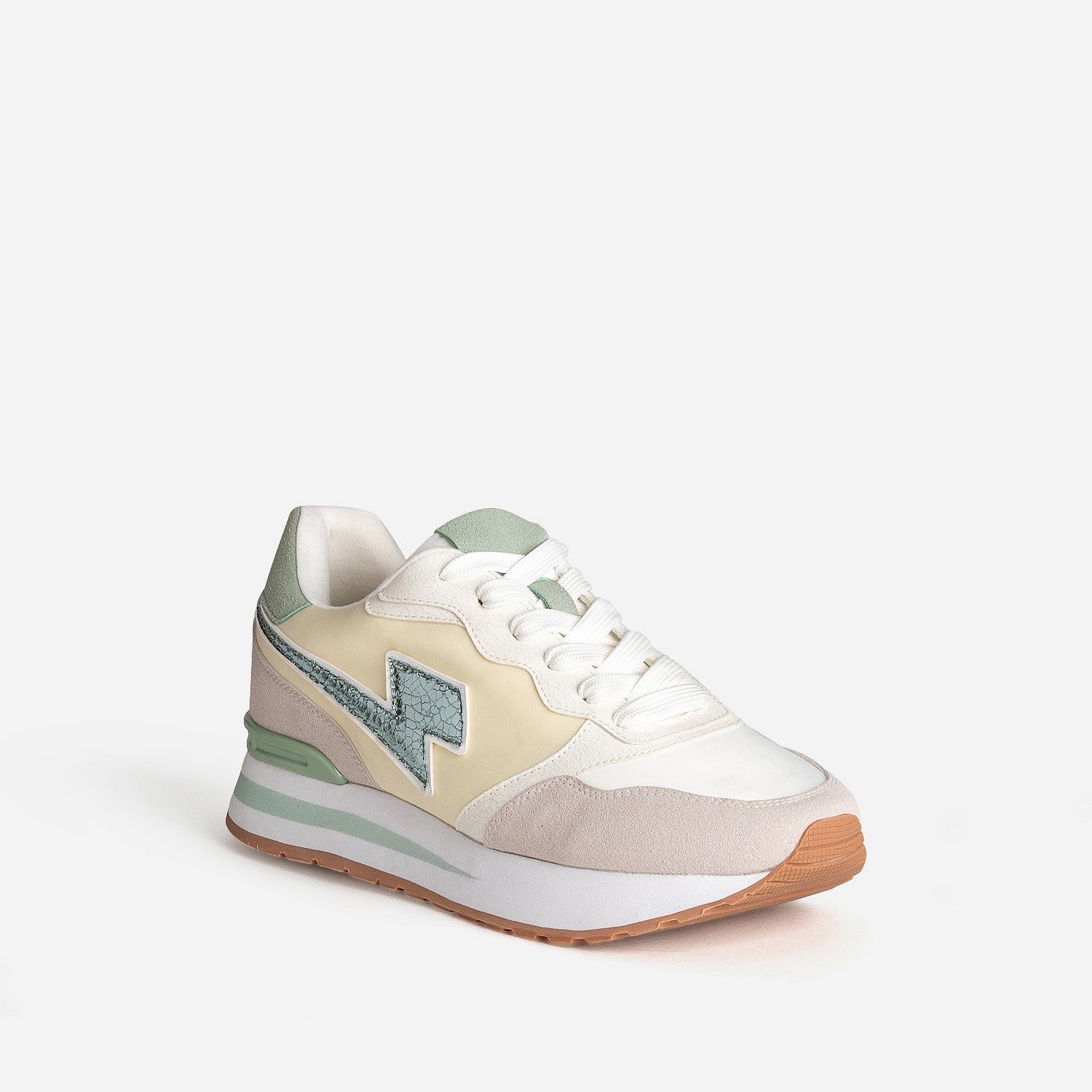 Tennis TEXTO blanc, beige, jaune, vert