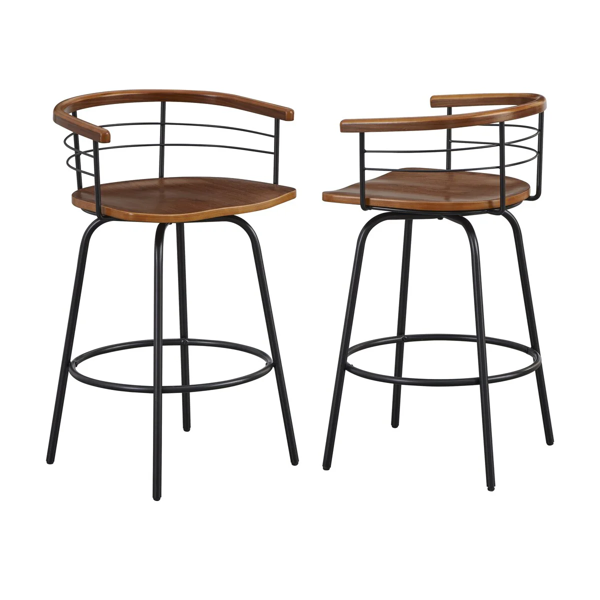 Simple Living Vasco Swivel Counter Stool (Set of 2)