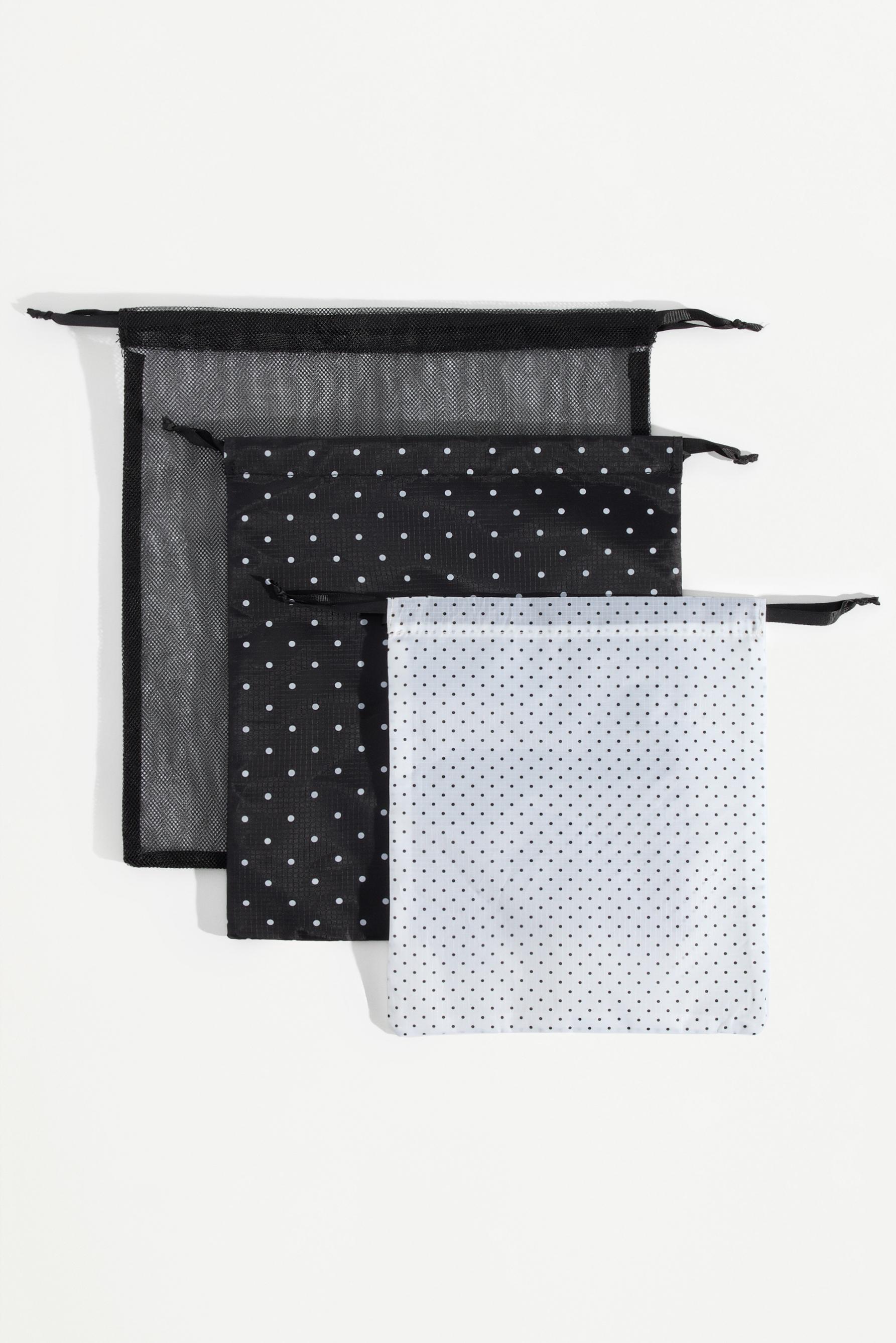 Set 3 bolsitas ajustables topos