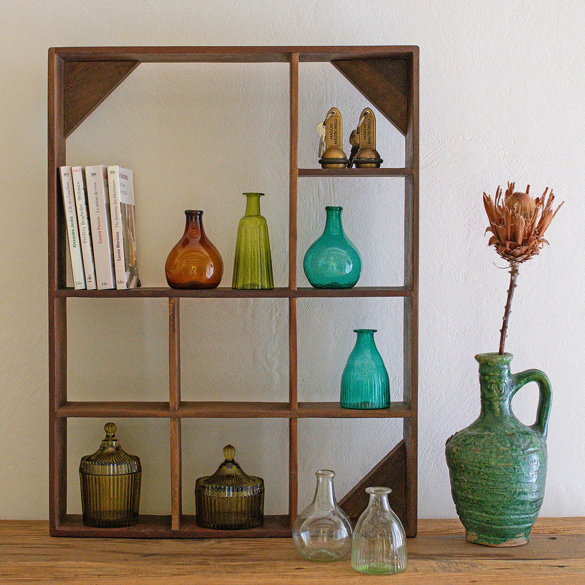 - Etagére murale en bois recyclé