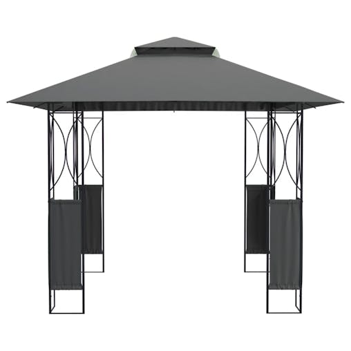 NNEVL Gazebo with Roof Anthracite 300x300x270 cm Steel