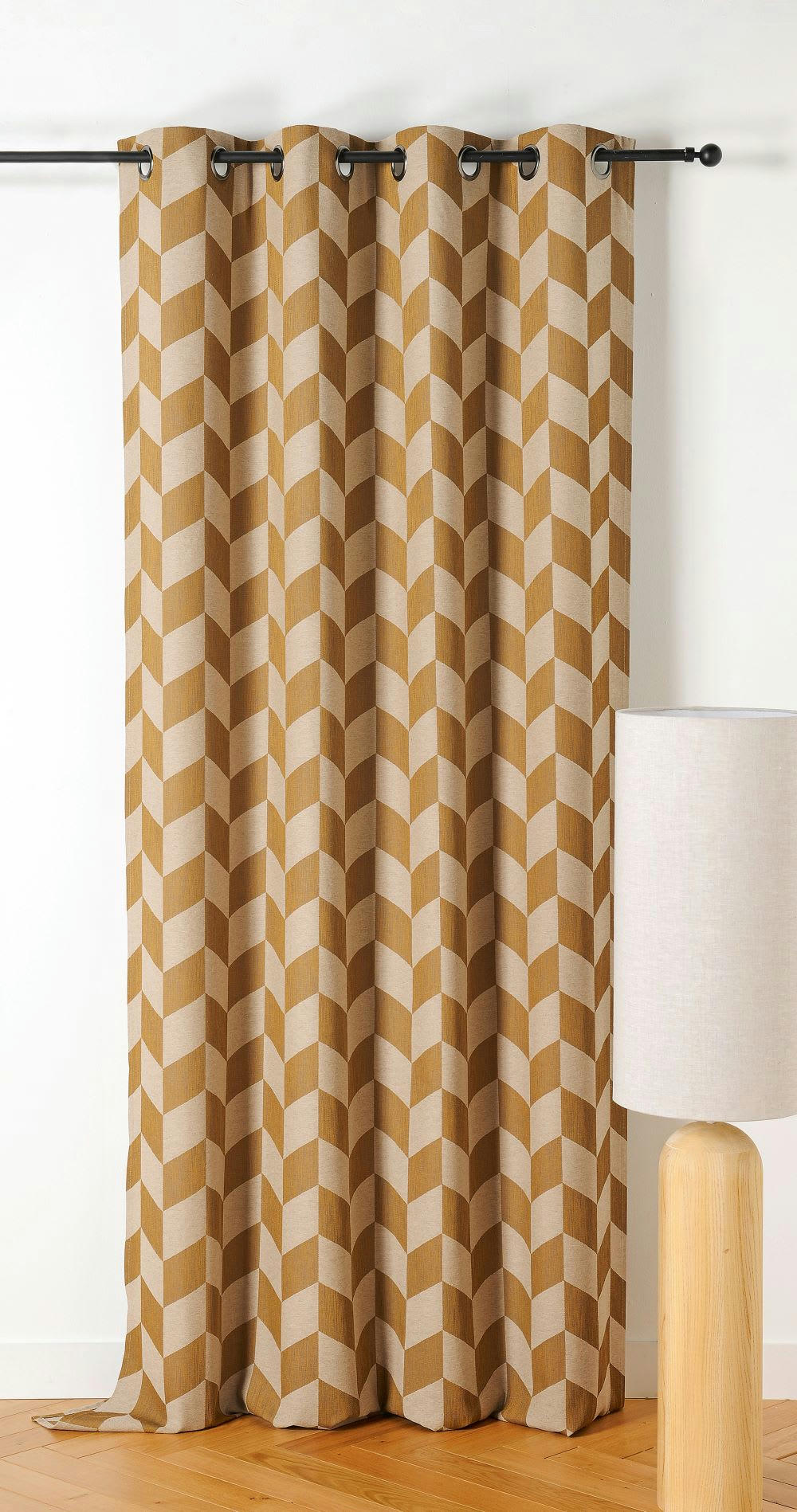 NEW YORK - Rideau d'ameublement 140x240cm Moutarde