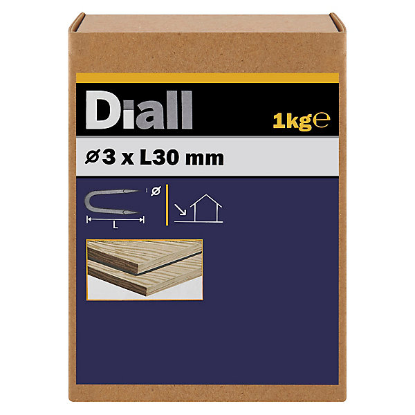 Crampillons en acier galvanisé 3x30 - 1kg