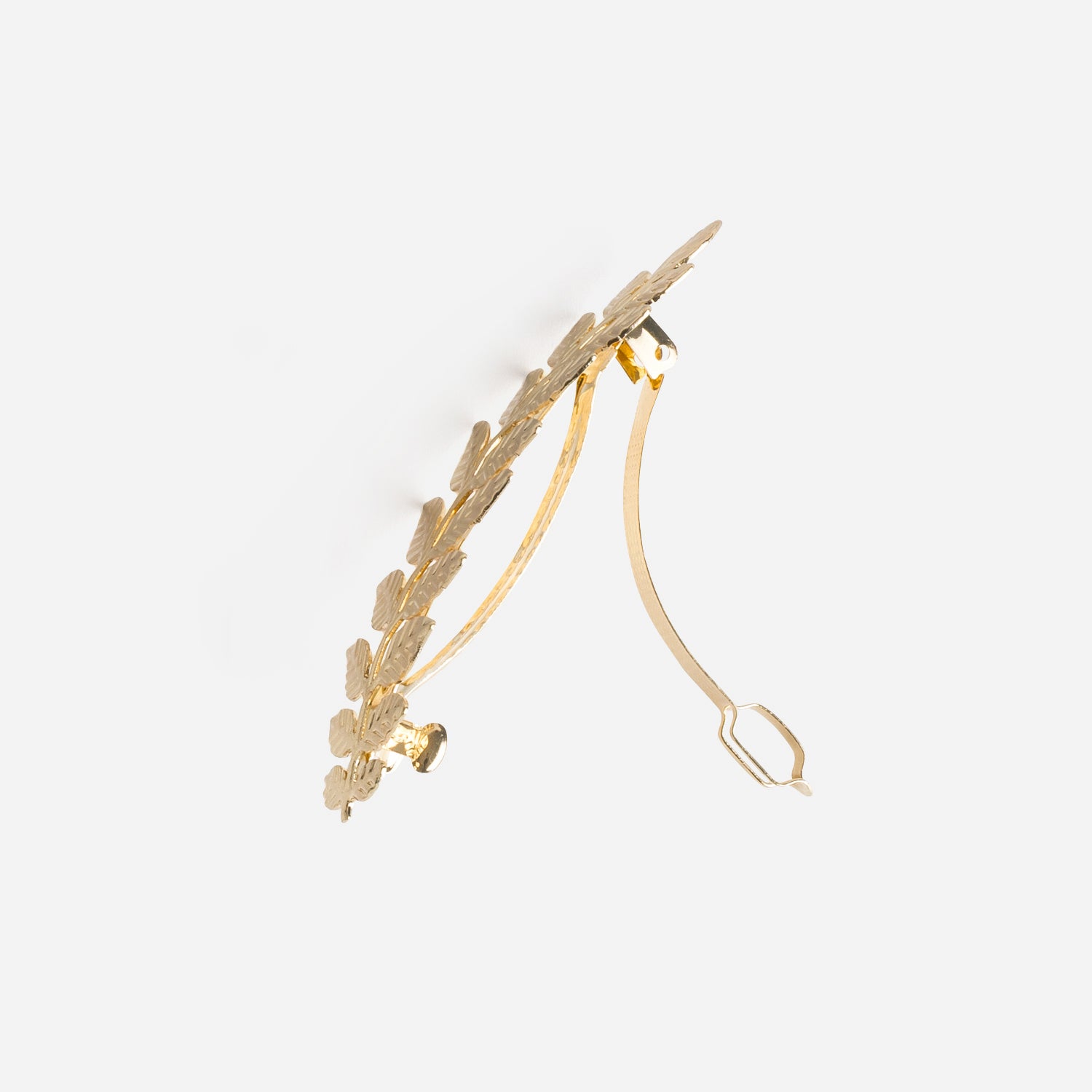 Barrette pour cheveux feuille