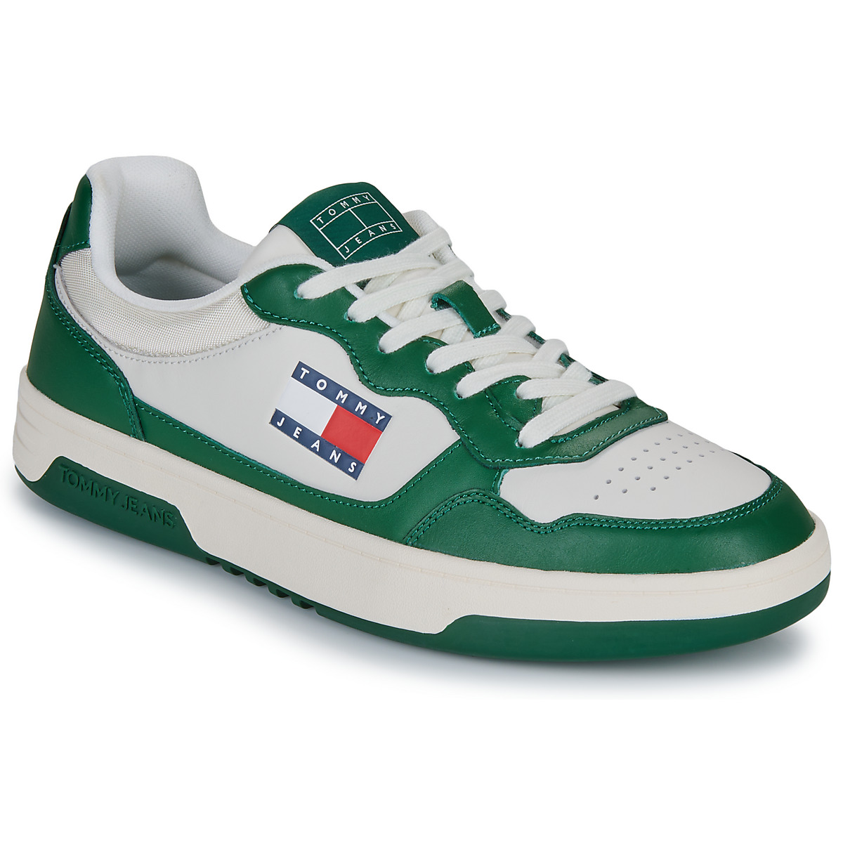 Tommy Jeans - (NEW) TJM CUPSOLE LEATHER ESS - White / Green