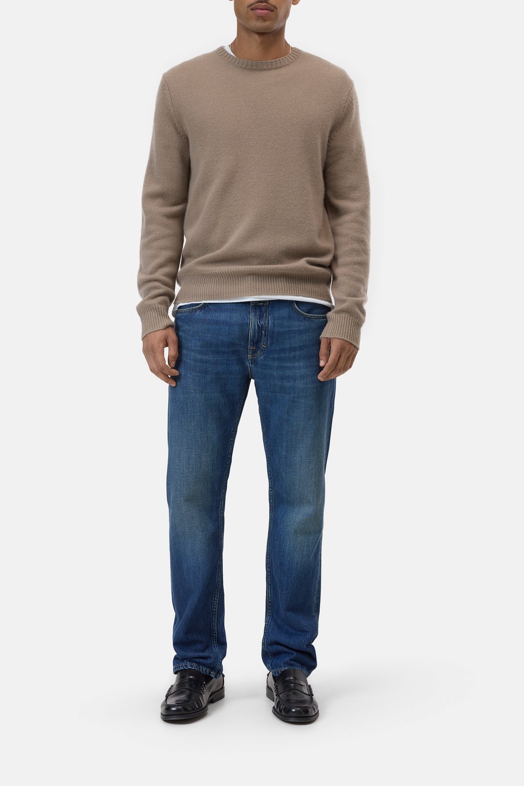 Rundhals-Pullover aus Kaschmir
