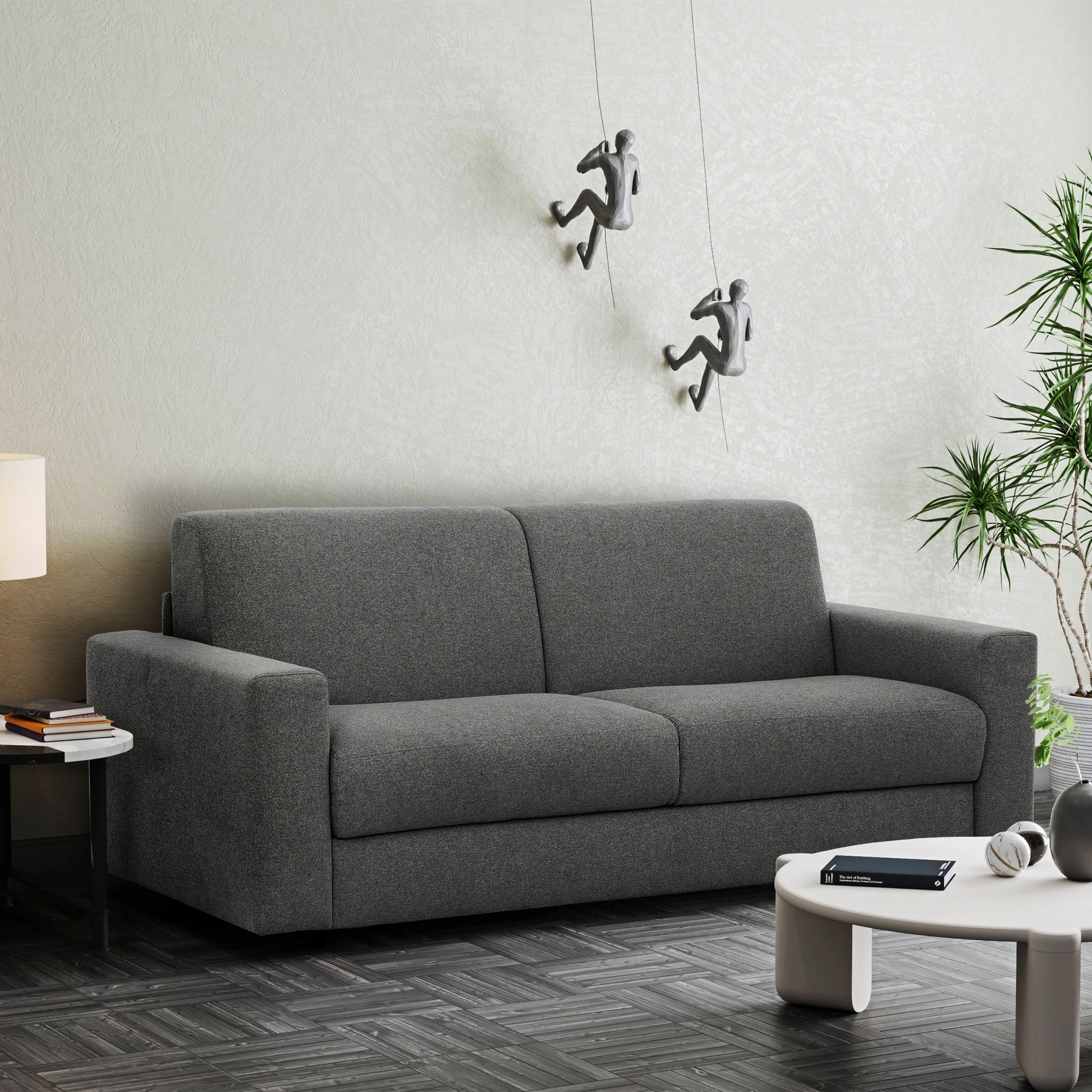 Stearns & Foster® Giotto 78 in. Full Sleeper Sofa with Memory Foam Mattress