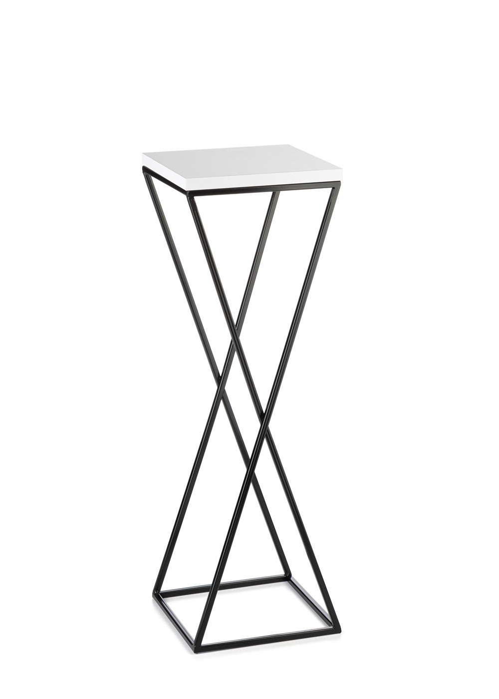 Kwietnik stojący LOFT 70 cm z blatem MDF metal