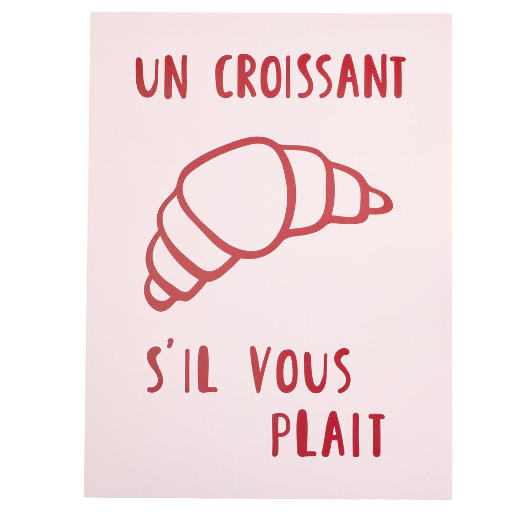 Affiche déco x3 papier petit-déjeuner 30x40cm (3 modèles)