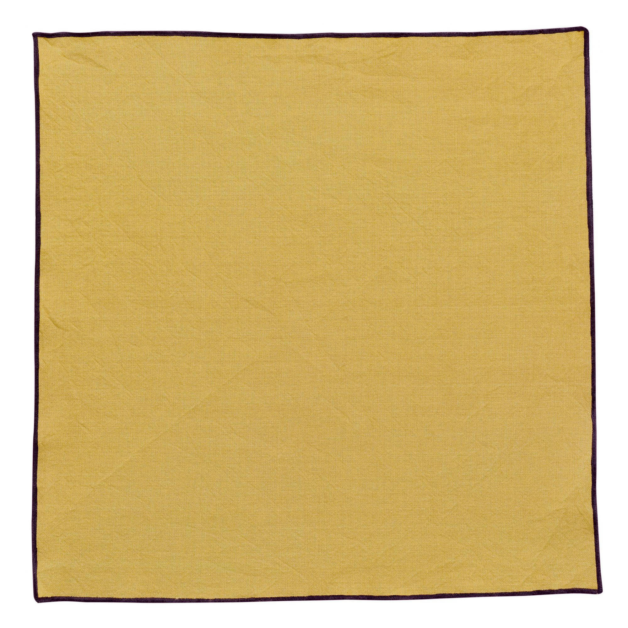GRACE - Serviette de table recyclée  en coton badiane 40 x 40