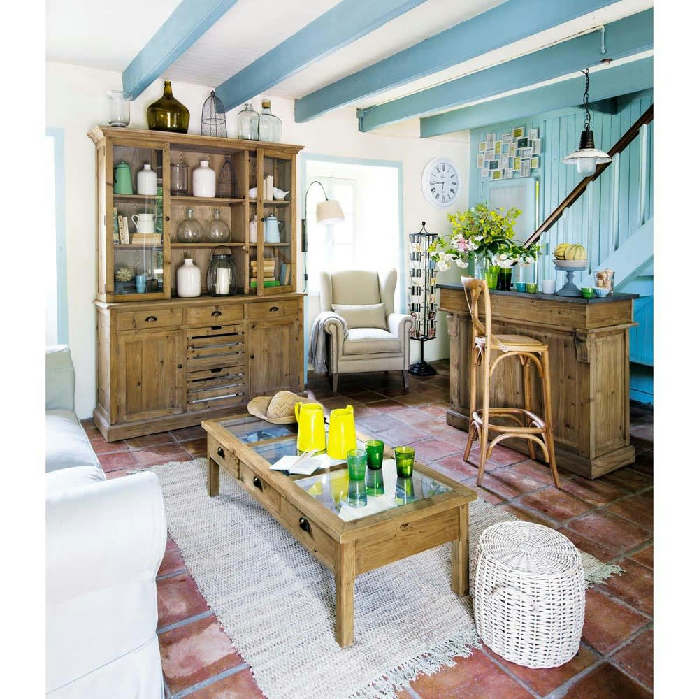 Ferdinand - Présentoir cartes en métal noir H 150 cm