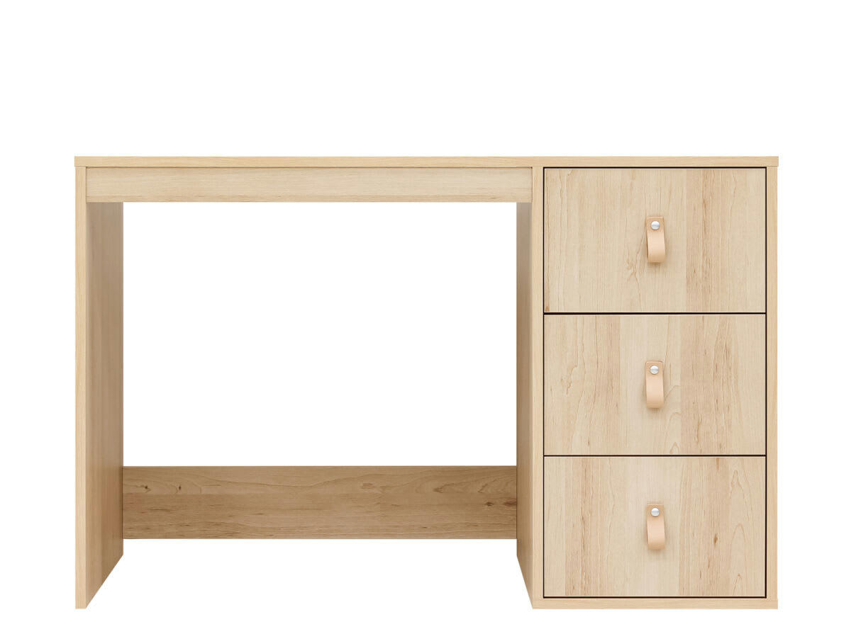 LUCAS - Bureau en panneaux de particules couleur bois