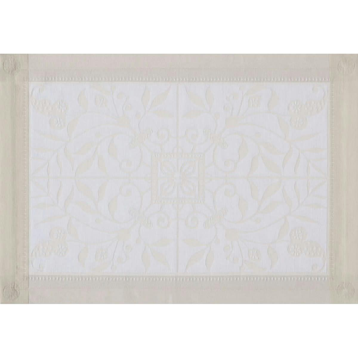 VENEZIA IVOIRE - Set de table en coton ivoire 54 x 38