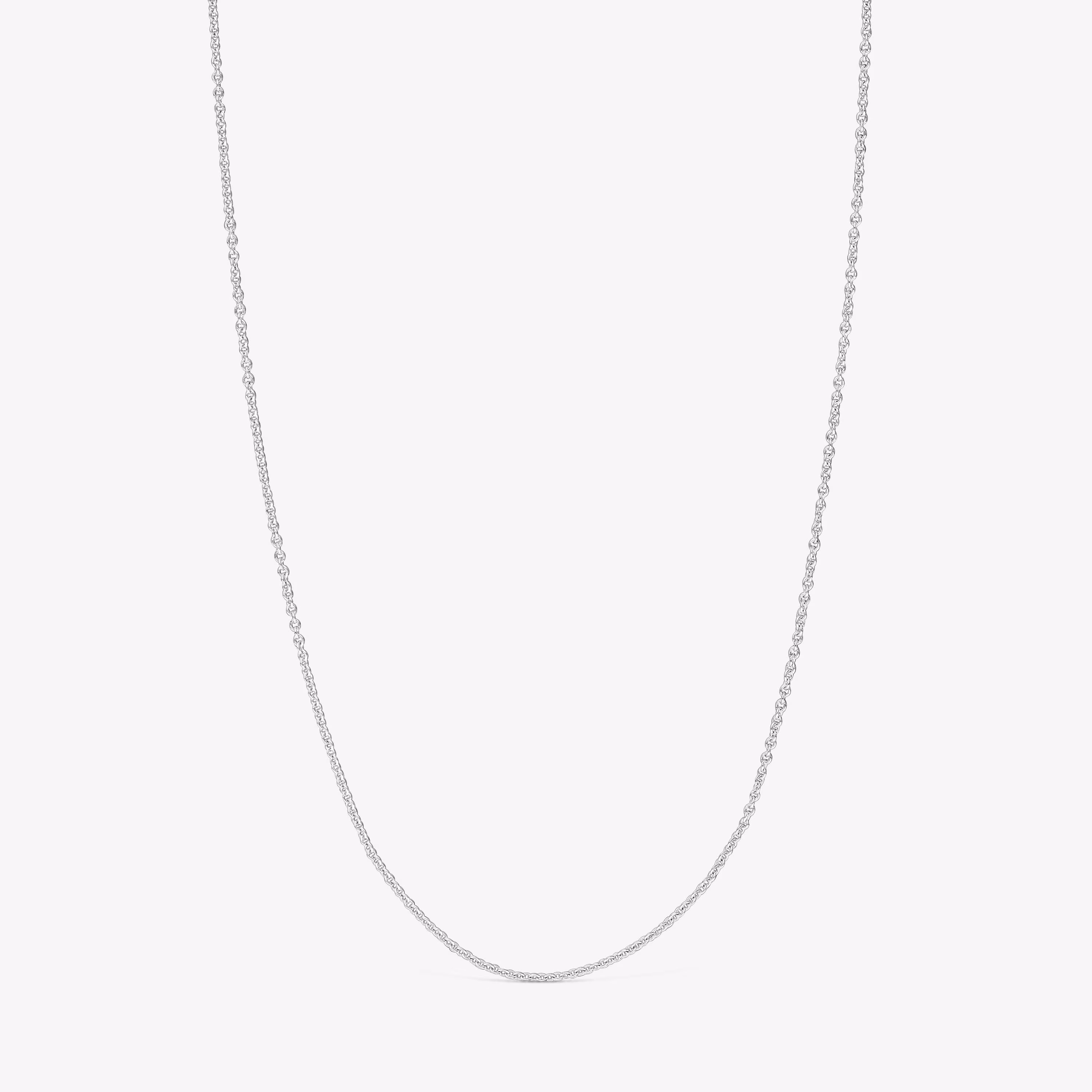 Gargantilla de oro blanco 40 cm Basics