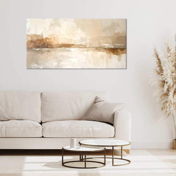 Obraz do salonu sypialni biura spa, Nowoczesna Pastelowa Abstrakcja 80x40