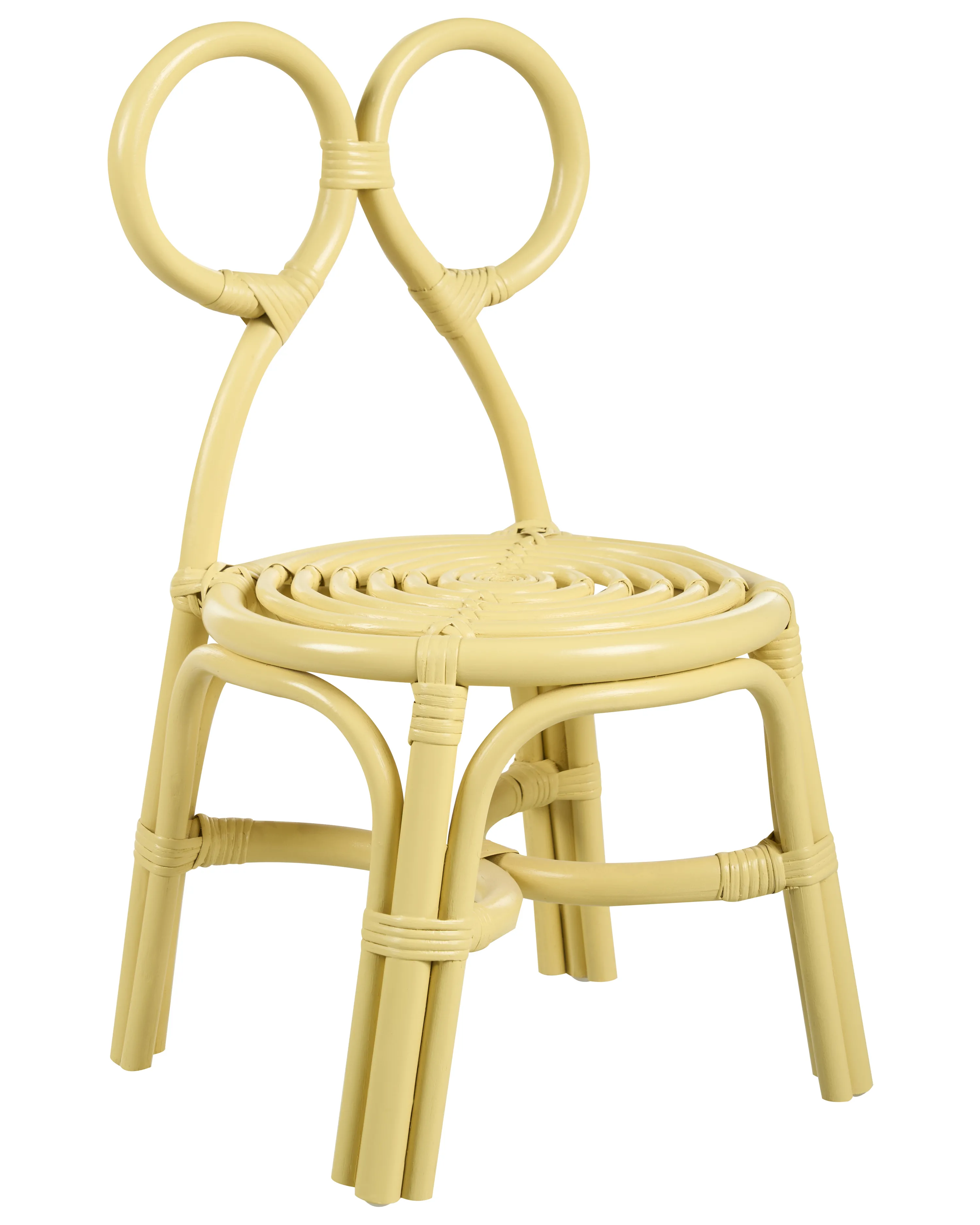 Kids Chair MIRTIA Rattan Yellow