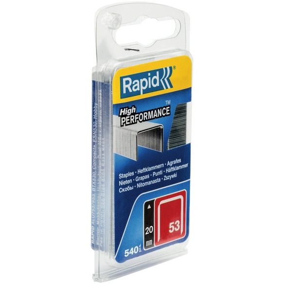 Tackerklammern, 20 mm, Heftklammer Typ 53, 540 St., in Blisterverpackung
