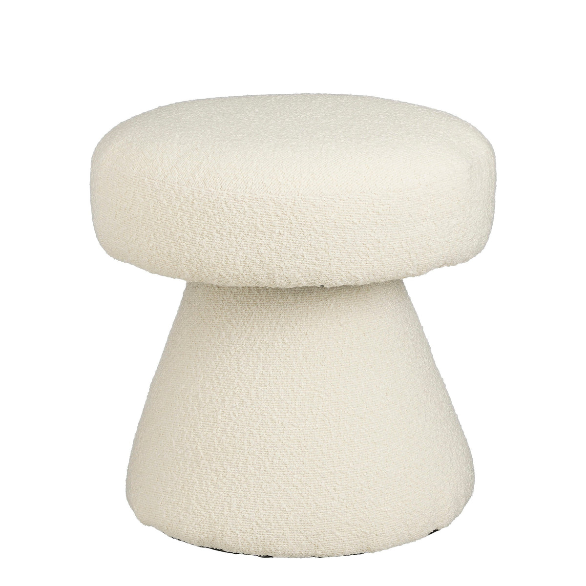 Mica Decorations Poef - H46 x Ø49 cm - Off White