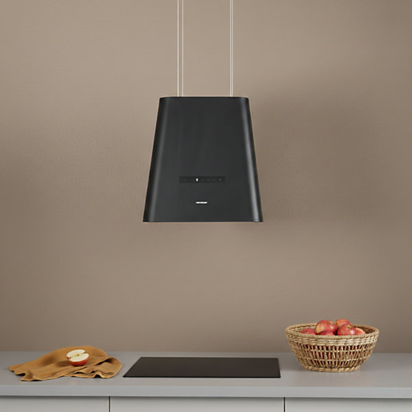 Hotte cuisine Silverline suspendue NEAT noir mat 50 cm