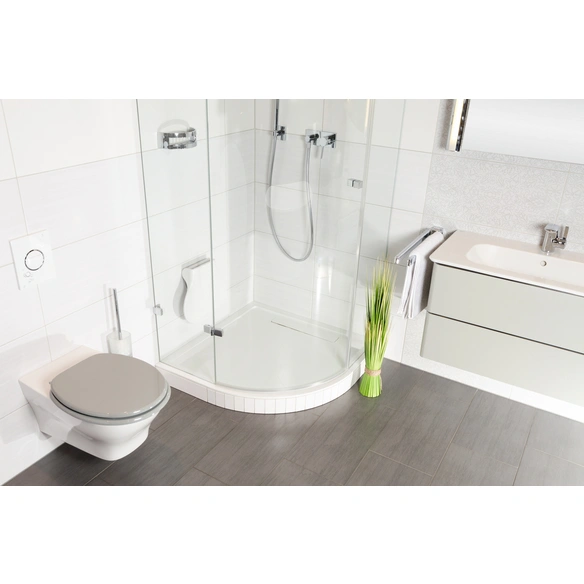 WC-Sitz, BxL: 37,7 x 47 cm, Manhattan Grau