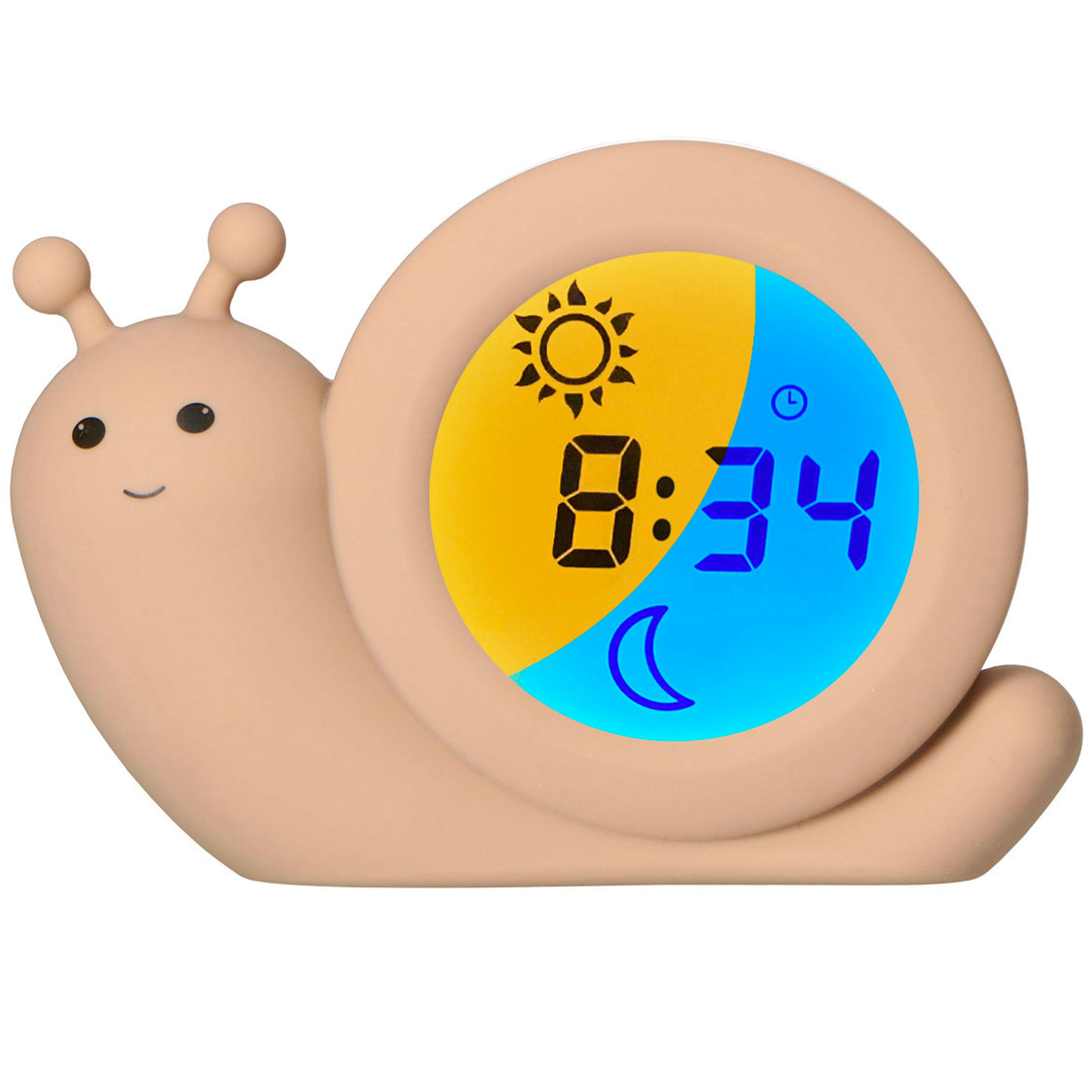 - Réveil pédagogique et veilleuse escargot Beige