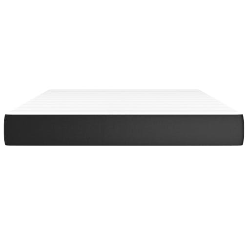 NNEVL Pocket Spring Bed Mattress Black 137x190x20 cm Full Faux Leather
