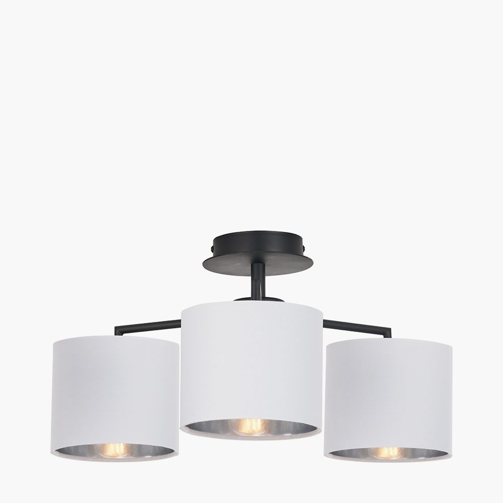 Ruma 3 Light Pendant For Living Room Ceiling Hanging White Lights