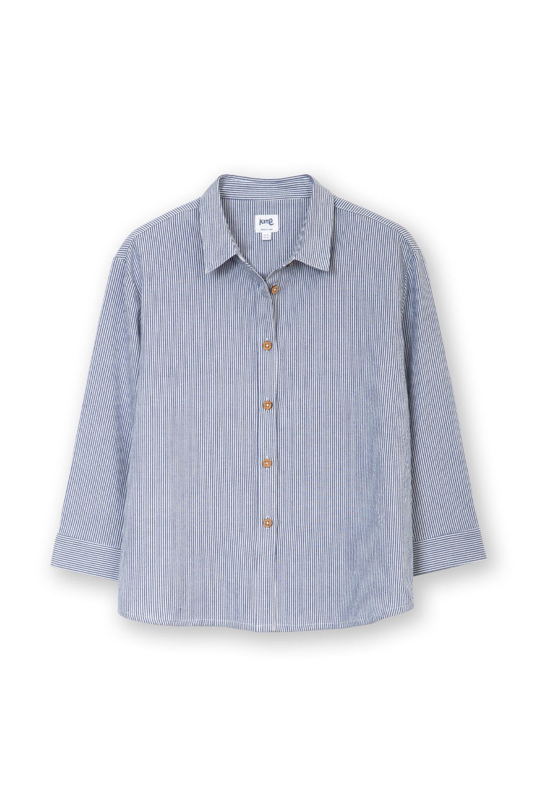 Kite Whitmore 3/4 Sleeve Ticking Shirt