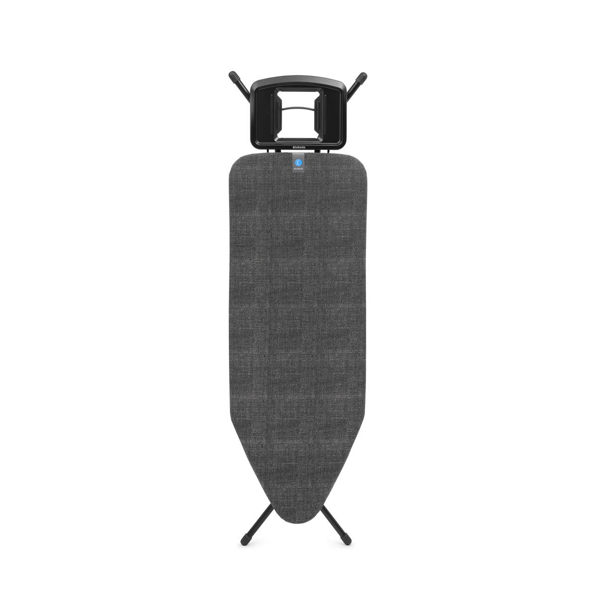 Brabantia Strijkplank C, 124x45 cm, solide strijkerhouder - Denim Black