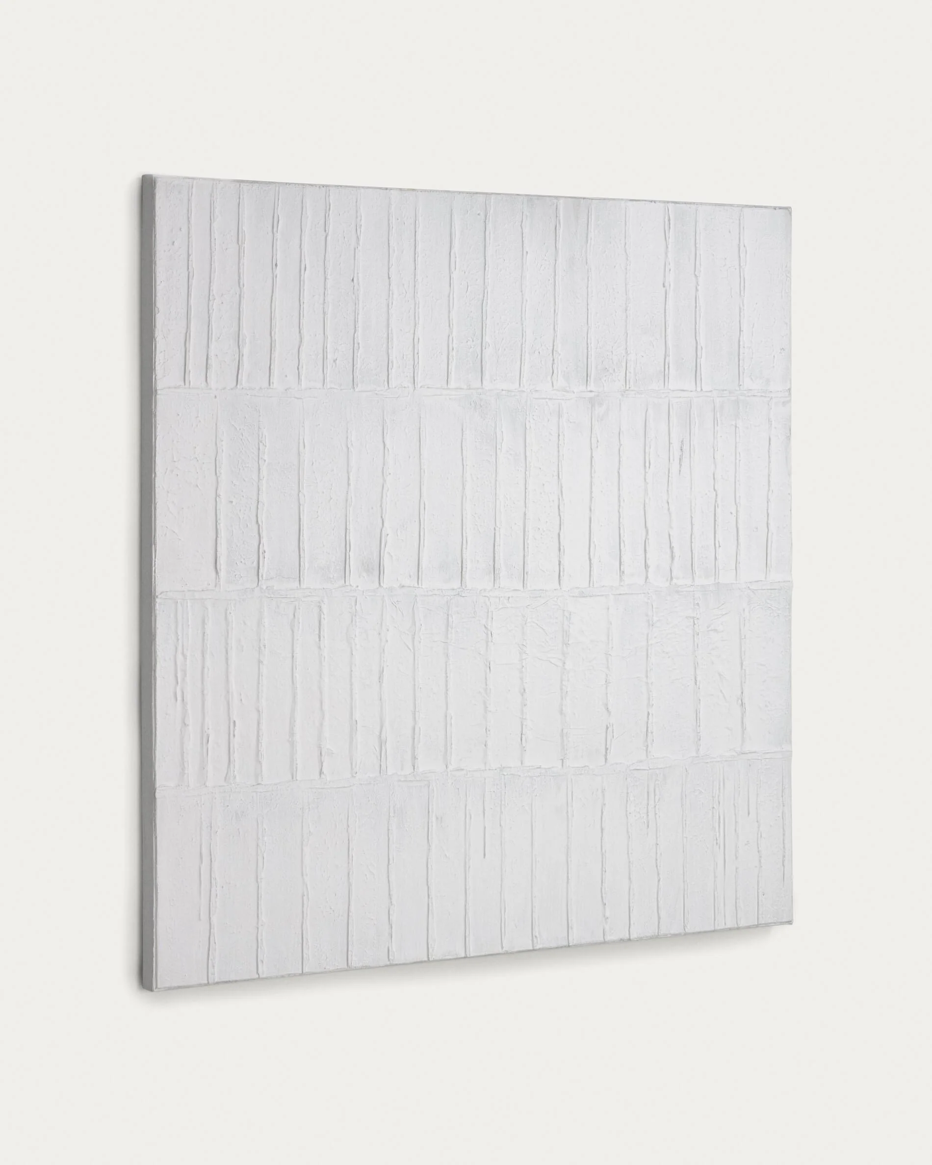 Basilisa picture in grey and white 90 x 90 cm