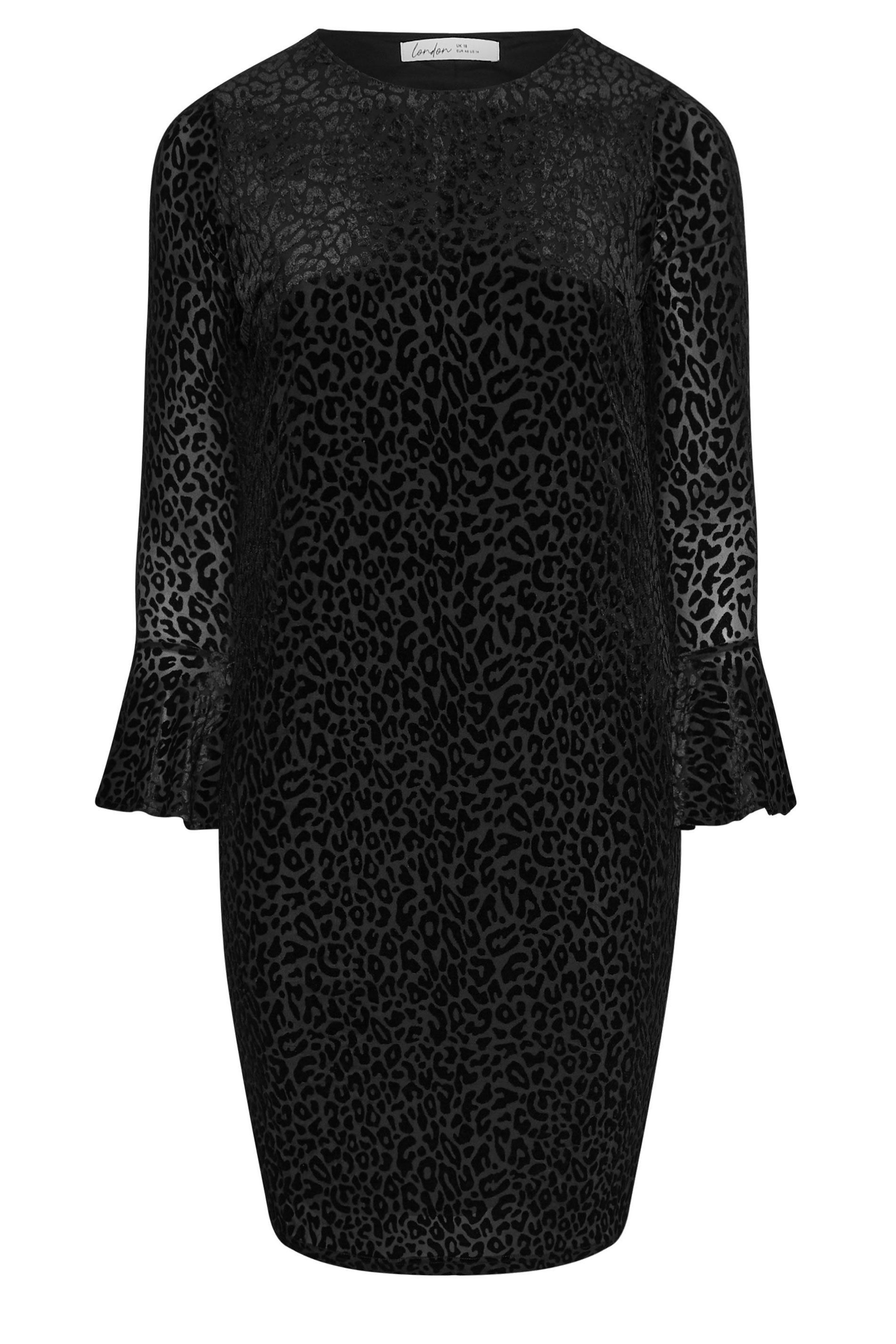 Yours Velour Leopard Dress