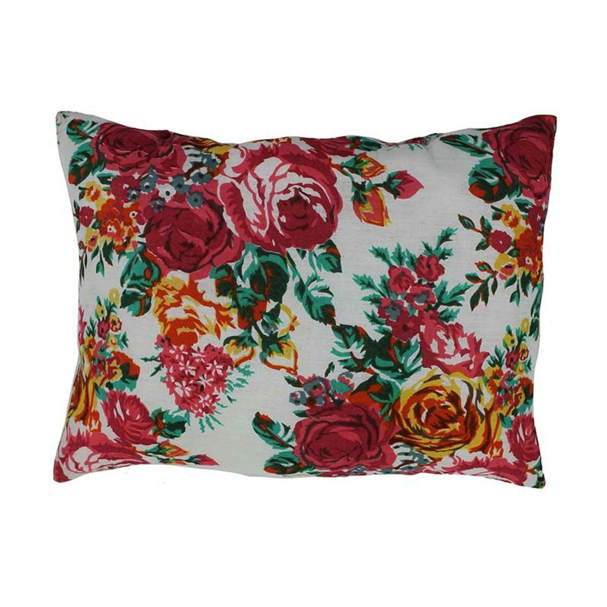 BUTTERFLY - Coussin en lin papillons esprit vintage multi 30x45