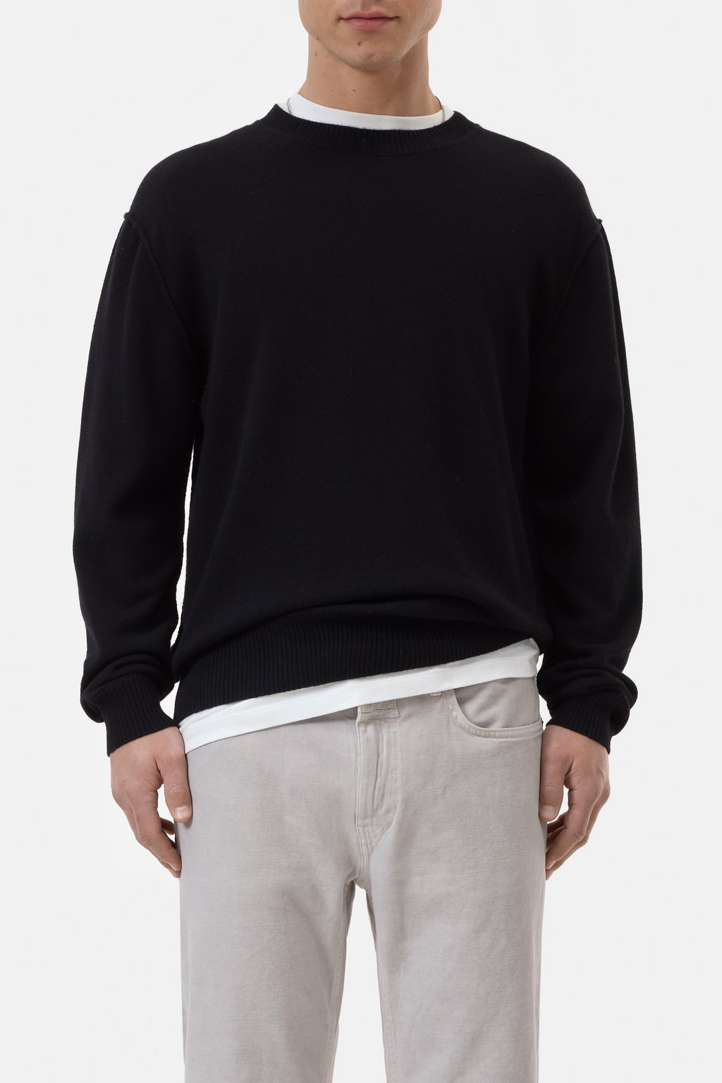 Crewneck aus reinem Cashmere